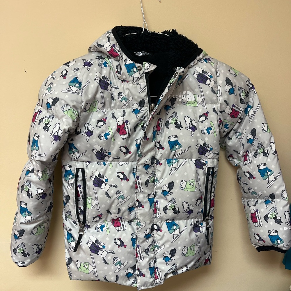 The North Face Kids Multicolor Patterned Puffer Jacket